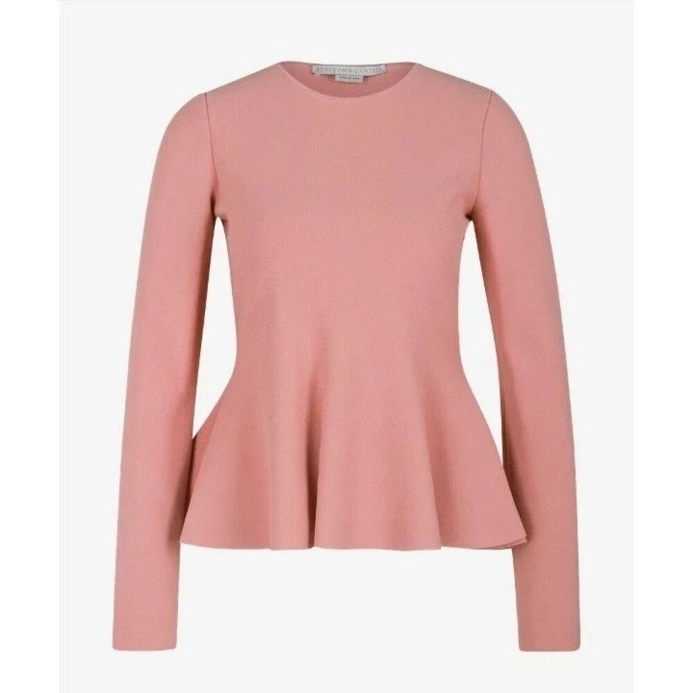 Stella McCartney Basque Pink Peplum Top Size 46 US 14